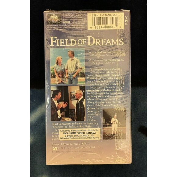 Field of Dreams VHS Kevin Costner 80884 Factory Sealed RARE see description - Picture 4 of 9